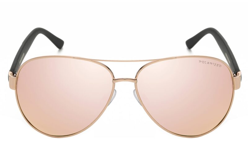 P465PRV - Polarized Aviator Sunglasses w/ Carbon Fiber Print - Image 6