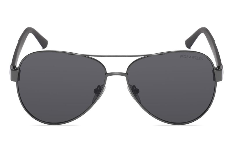 P465P - Polarized Aviator Sunglasses w/ Carbon Fiber Print - Image 4