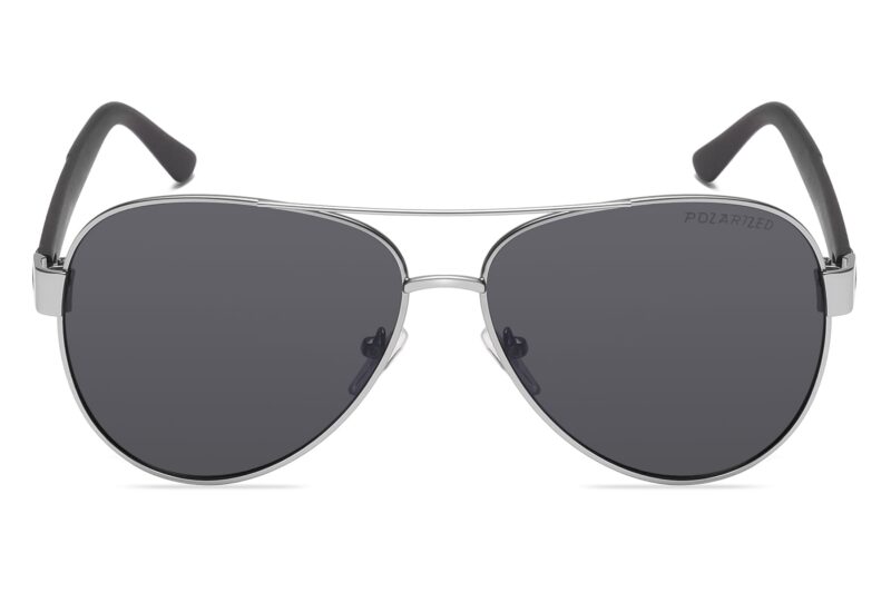P465P - Polarized Aviator Sunglasses w/ Carbon Fiber Print - Image 8