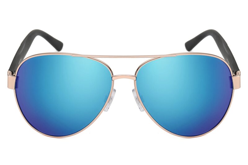 P465RV - Aviator Sunglasses w/ Carbon Fiber Print - Image 2