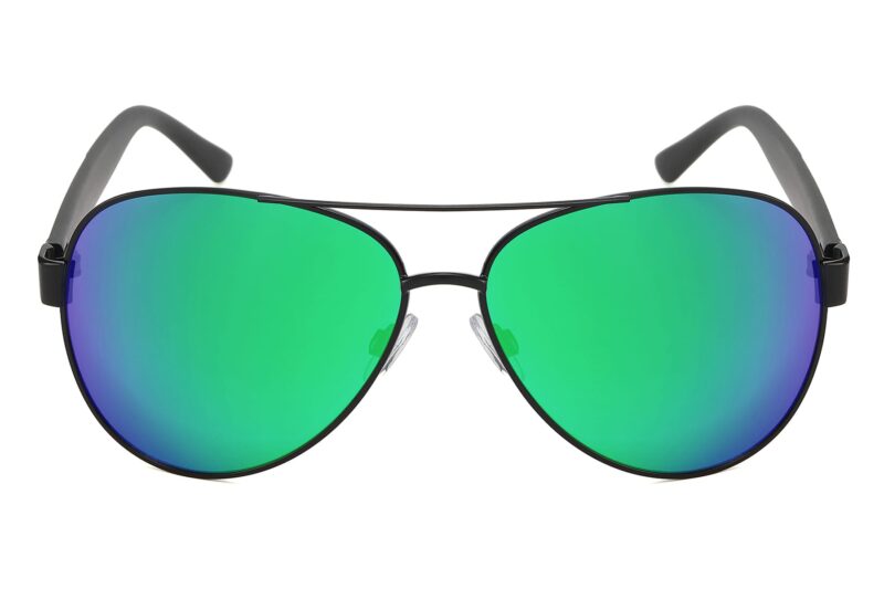 P465RV - Aviator Sunglasses w/ Carbon Fiber Print - Image 12
