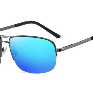 P466RV - Square Aviator Sunglasses