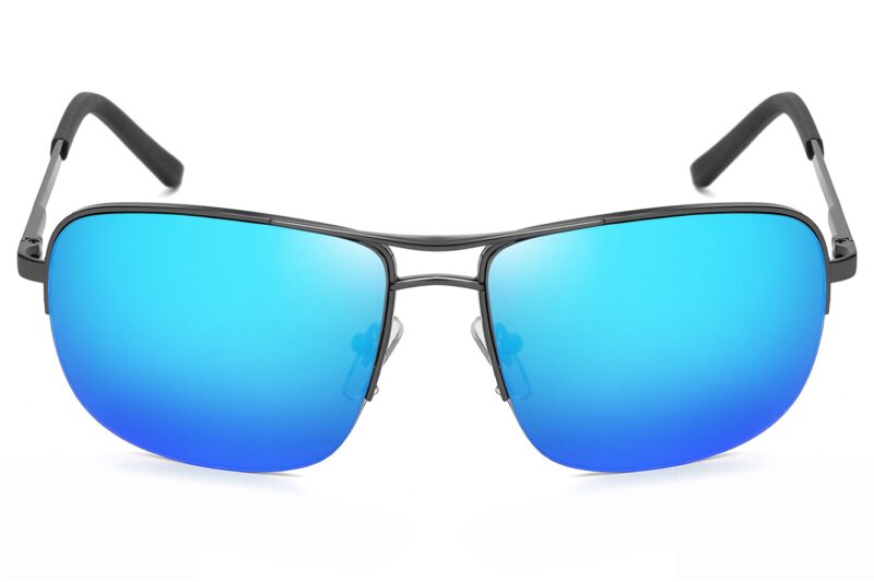P466RV - Square Aviator Sunglasses - Image 2