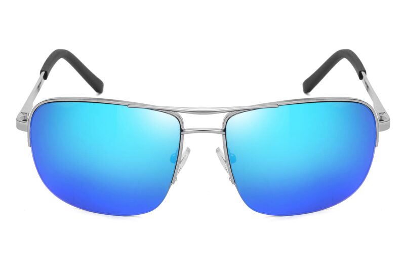 P466RV - Square Aviator Sunglasses - Image 4