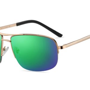 P466RV - Square Aviator Sunglasses - Image 5