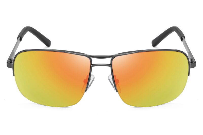 P466RV - Square Aviator Sunglasses - Image 10