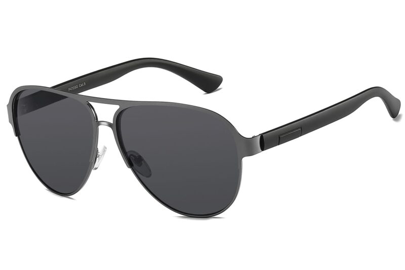P472SD - Aviator Sunglasses w/ Smoke Lens - Image 5