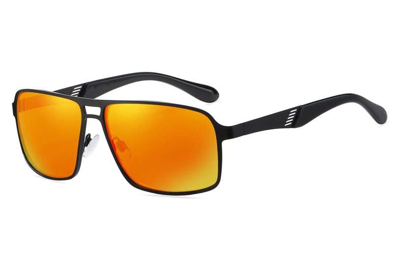 P479RV - Men's Slim Framed Metal Sunglasses - Image 3