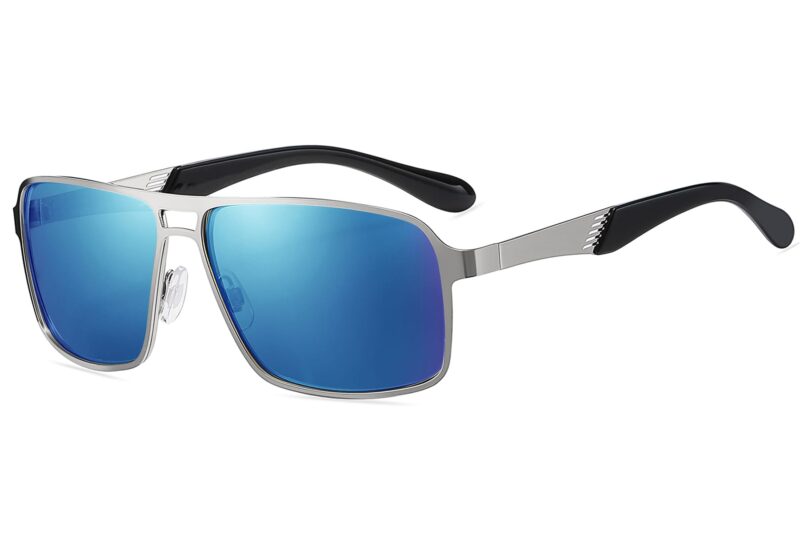 P479RV - Men's Slim Framed Metal Sunglasses - Image 5