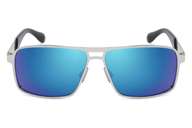 P479RV - Men's Slim Framed Metal Sunglasses - Image 6