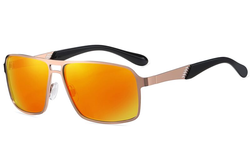 P479RV - Men's Slim Framed Metal Sunglasses - Image 7