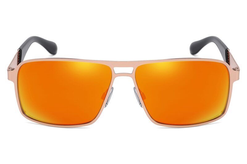 P479RV - Men's Slim Framed Metal Sunglasses - Image 8