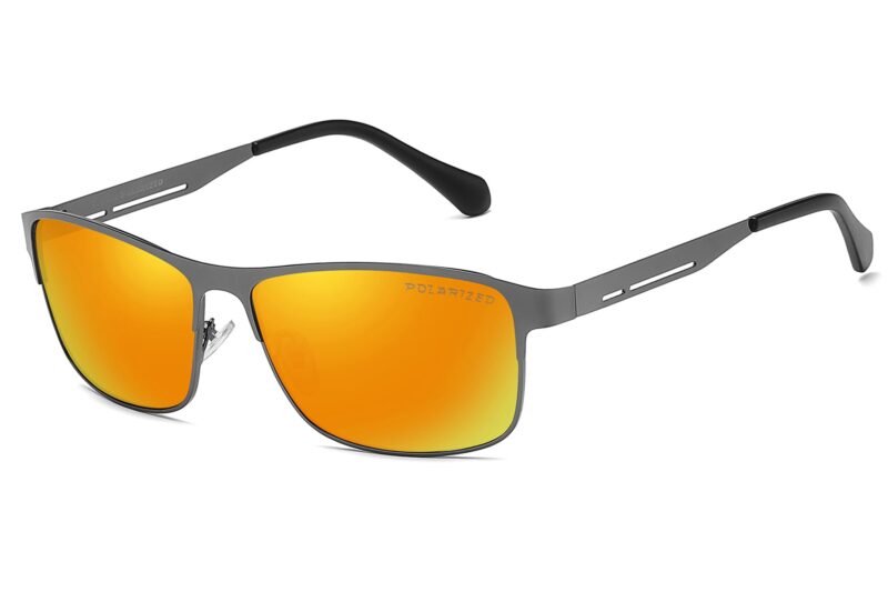 P481PRV - Men's Slim Framed Metal Polarized Sunglasses - Image 3