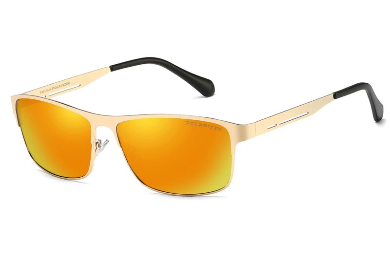 P481PRV - Men's Slim Framed Metal Polarized Sunglasses - Image 5