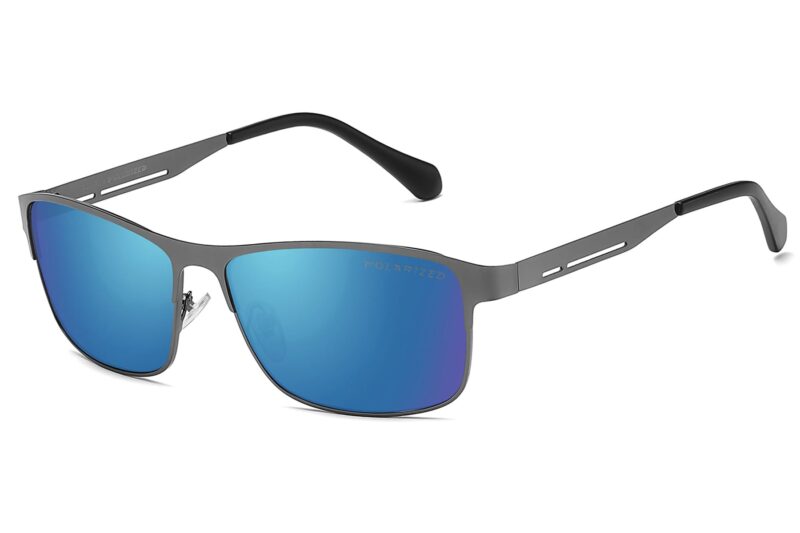 P481PRV - Men's Slim Framed Metal Polarized Sunglasses - Image 7
