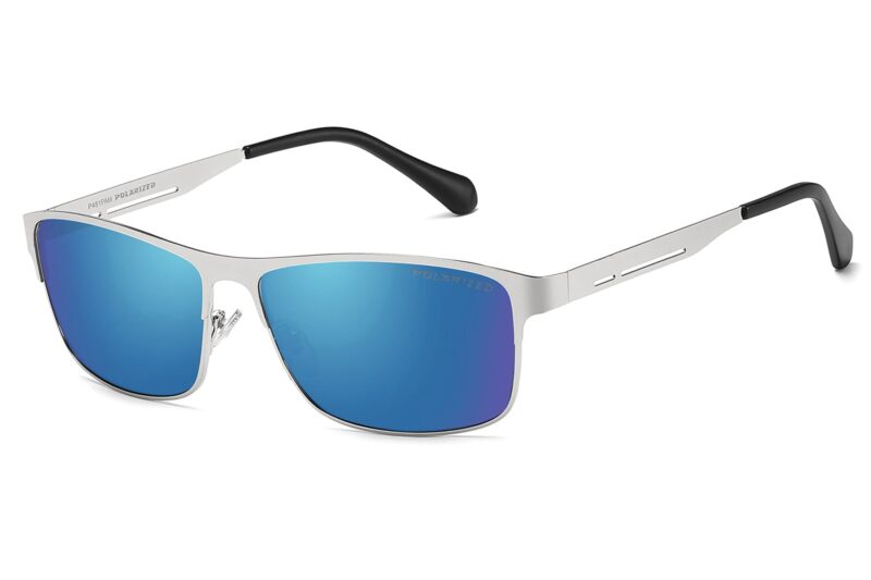 P481PRV - Men's Slim Framed Metal Polarized Sunglasses - Image 9