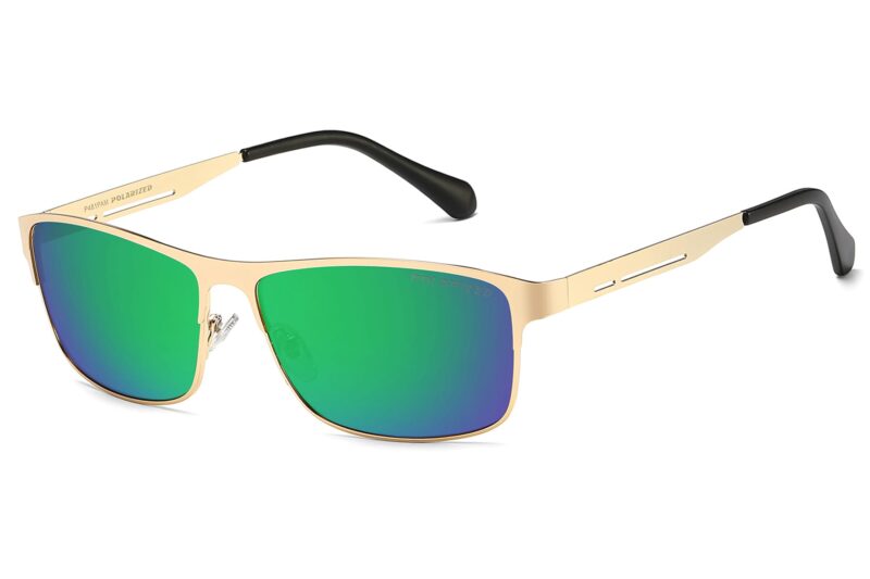 P481PRV - Men's Slim Framed Metal Polarized Sunglasses - Image 13