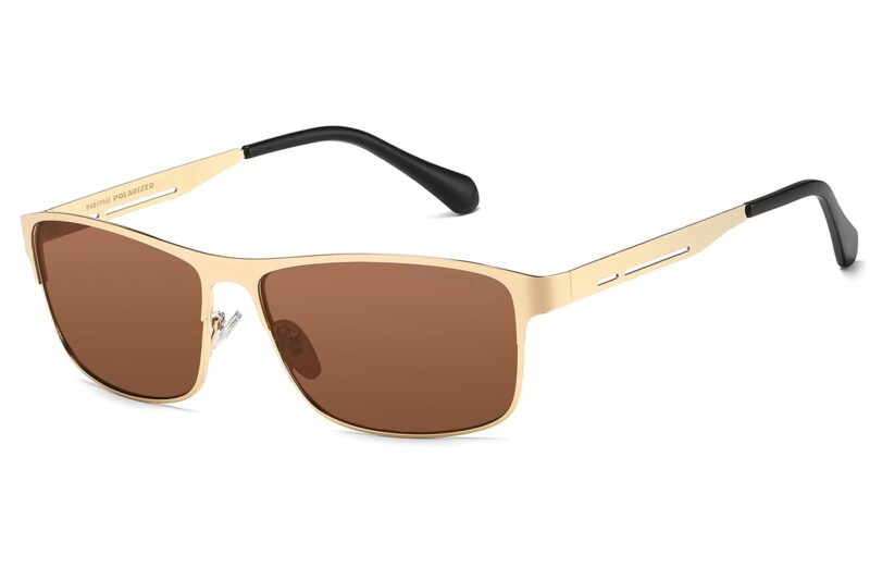 P481PRV - Men's Slim Framed Metal Polarized Sunglasses - Image 15