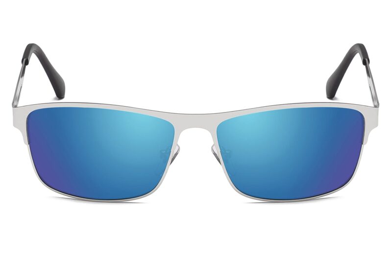 P481RV - Men's Slim Framed Metal Sunglasses - Image 4