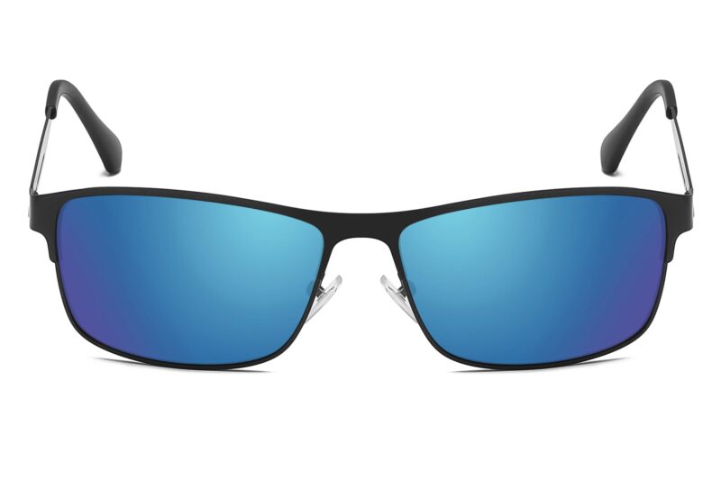 P481RV - Men's Slim Framed Metal Sunglasses - Image 6