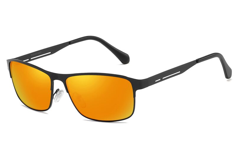 P481RV - Men's Slim Framed Metal Sunglasses - Image 7