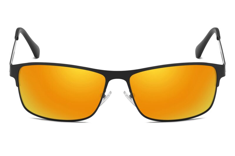 P481RV - Men's Slim Framed Metal Sunglasses - Image 8