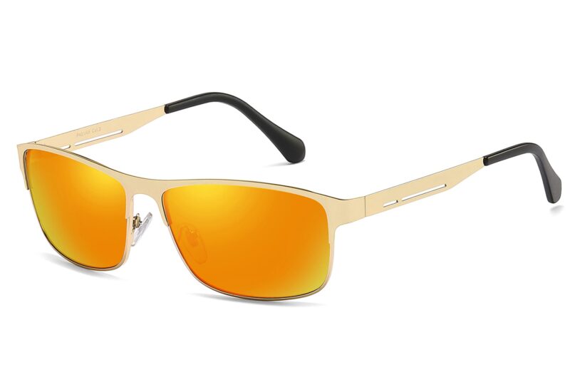 P481RV - Men's Slim Framed Metal Sunglasses - Image 9