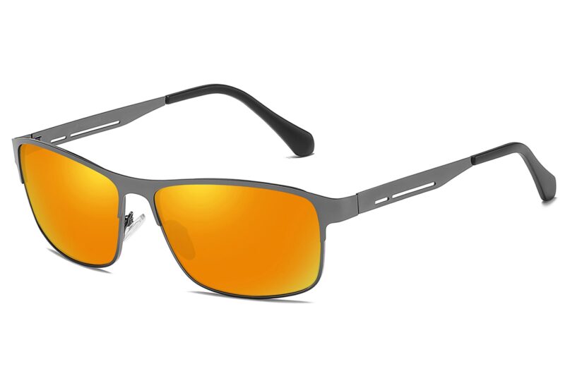 P481RV - Men's Slim Framed Metal Sunglasses - Image 11