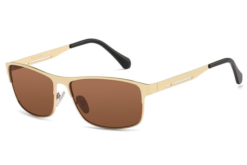 P481RV - Men's Slim Framed Metal Sunglasses - Image 15