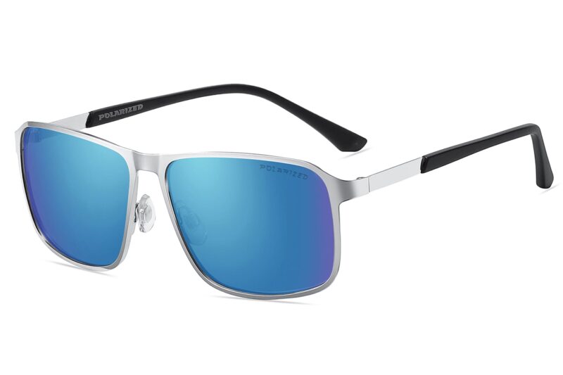 P484PRV - Men's Metal Frame Polarized Sunglasses - Image 7