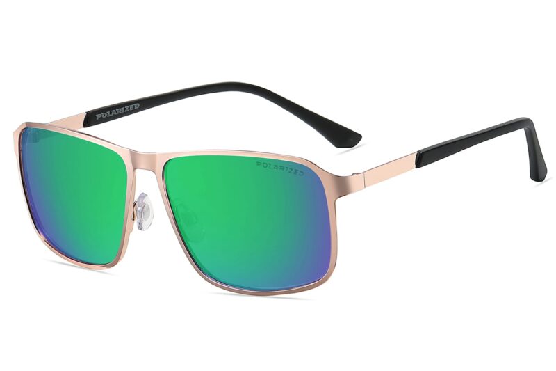 P484PRV - Men's Metal Frame Polarized Sunglasses - Image 9