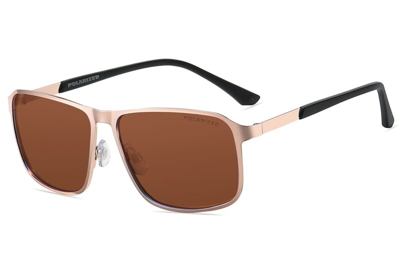 P484PRV - Men's Metal Frame Polarized Sunglasses - Image 13