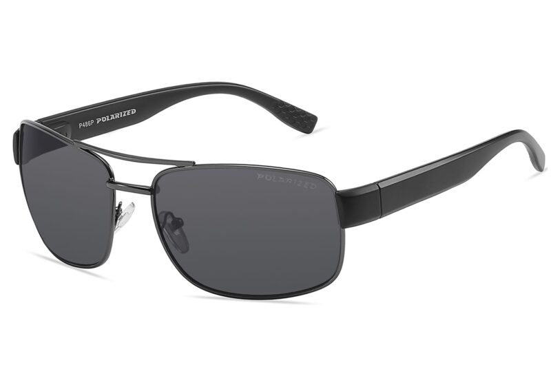 P486P - Men's Metal Frame Polarized Sunglasses - Image 3