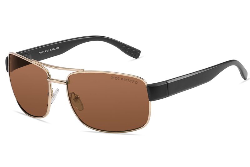 P486P - Men's Metal Frame Polarized Sunglasses - Image 7