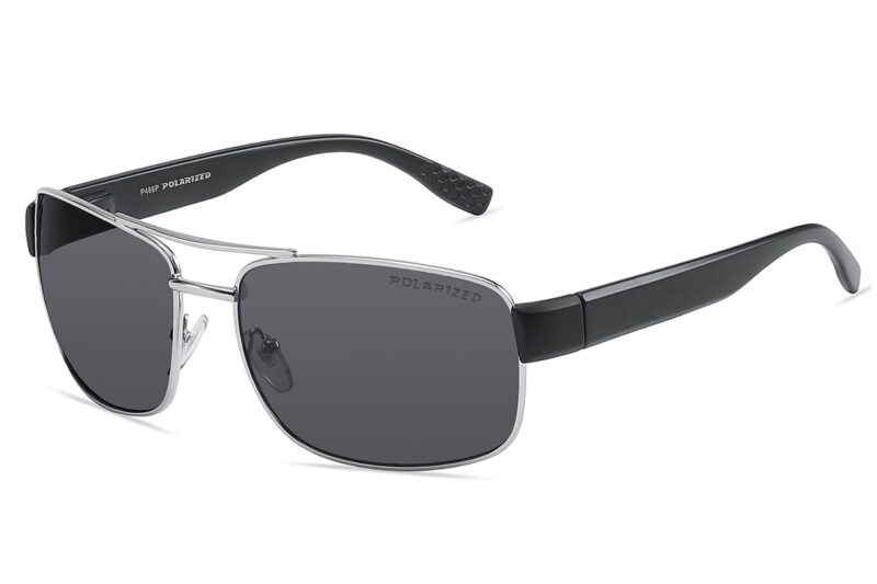 P486P - Men's Metal Frame Polarized Sunglasses - Image 9