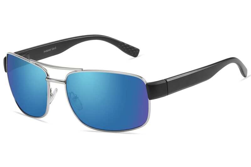 P486RV - Men's Metal Frame Sunglasses - Image 7