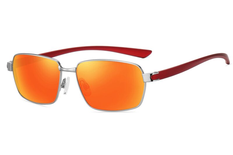 P489RV - Men's Trendy Metal Sunglasses - Image 5
