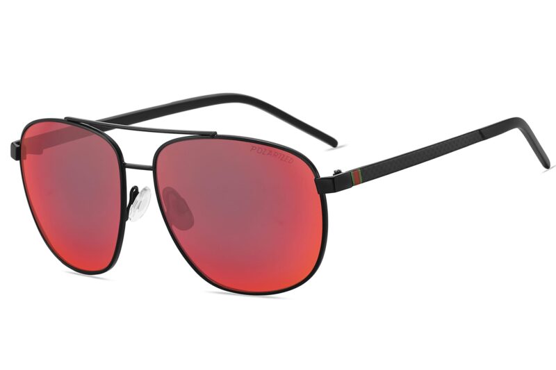 P490PRV - Carbon Fiber Polarized Aviator Sunglasses