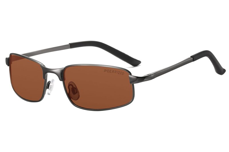P491P - Men's Metal Polarized Sunglasses - Image 3