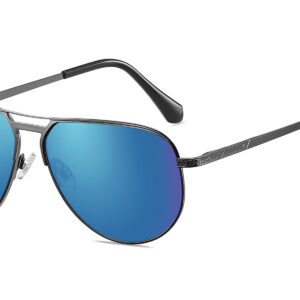 P492RV - Aviator Sunglasses w/ Color Mirrored Lens