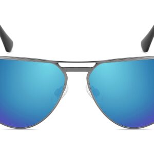 P492RV - Aviator Sunglasses w/ Color Mirrored Lens - Image 2