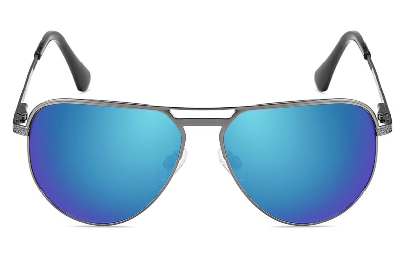 P492RV - Aviator Sunglasses w/ Color Mirrored Lens - Image 2