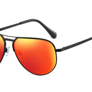 P492RV - Aviator Sunglasses w/ Color Mirrored Lens - Image 3