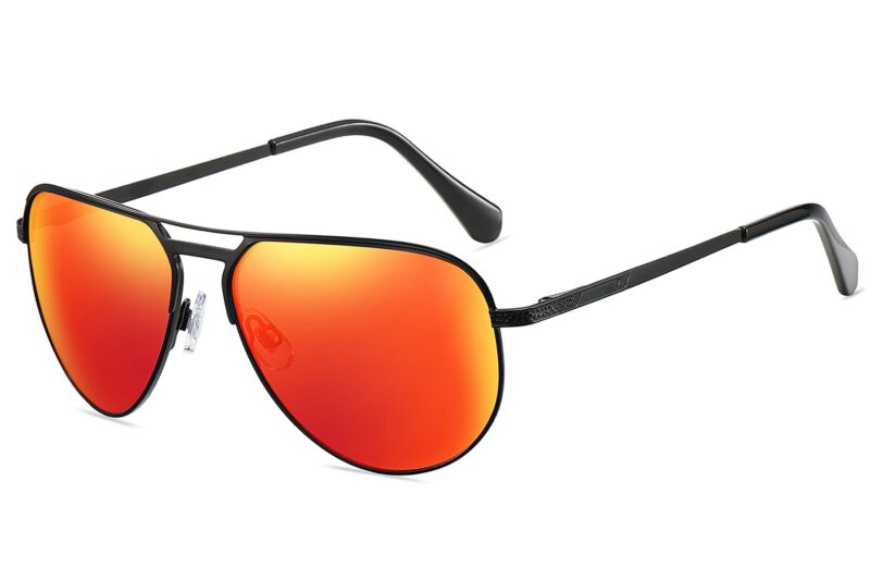 P492RV - Aviator Sunglasses w/ Color Mirrored Lens - Image 3