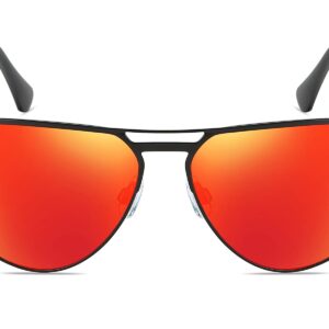 P492RV - Aviator Sunglasses w/ Color Mirrored Lens - Image 4
