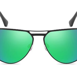 P492RV - Aviator Sunglasses w/ Color Mirrored Lens - Image 6