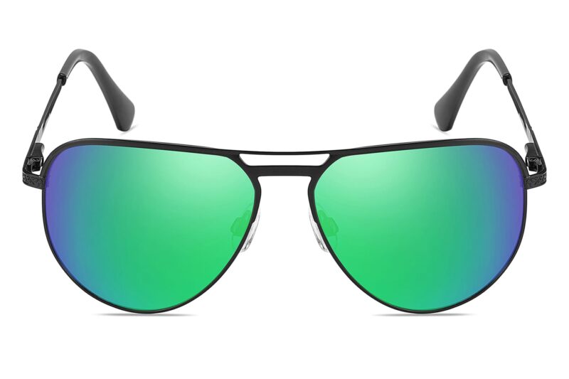 P492RV - Aviator Sunglasses w/ Color Mirrored Lens - Image 6