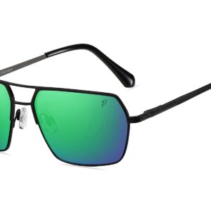 P493PRV - Rectangular Polarized Color Mirrored Sunglasses - Image 5