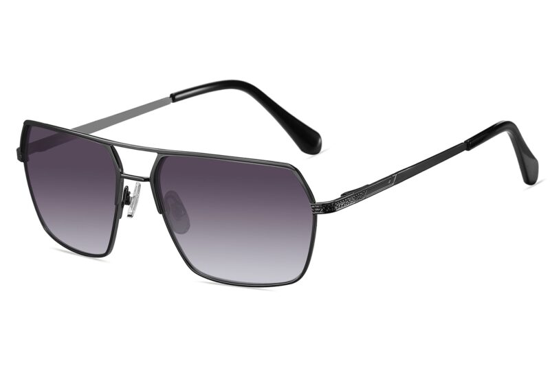 P493RV - Rectangular Color Mirrored Sunglasses - Image 9