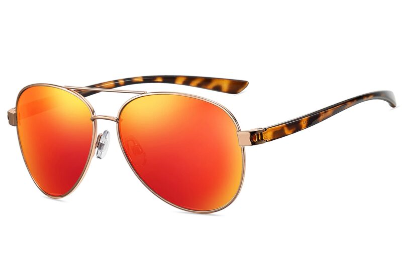 P495RV - Aviator Sunglasses w/ Color Mirrored Lens - Image 3